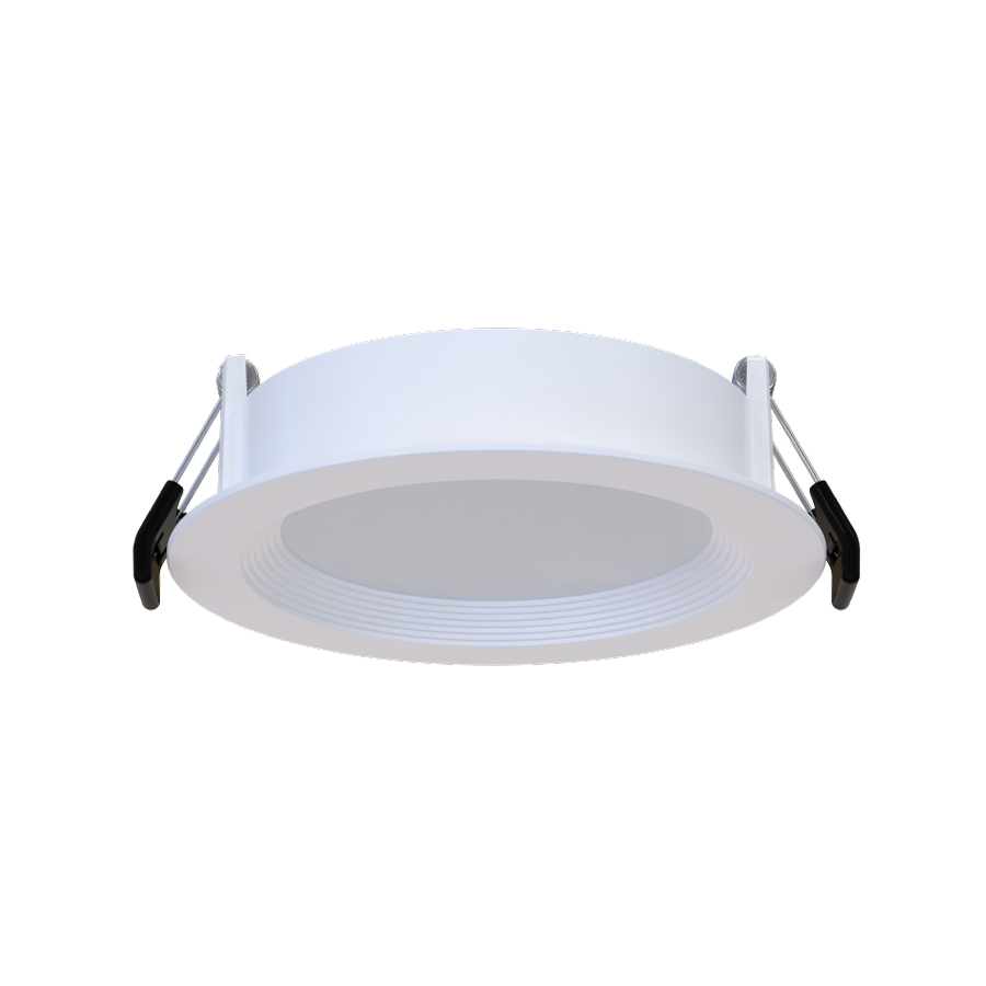 RAB Lighting Wafer 4 In. Recessed Downlight, 9W, CCT Selectable, Baffle White Trim, WFR17-4B
