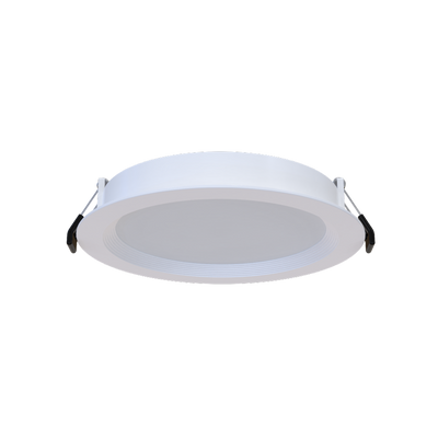 RAB Lighting Wafer 6 In. Recessed Downlight, 13W, CCT Selectable, Baffle White Trim, WFR17-6B