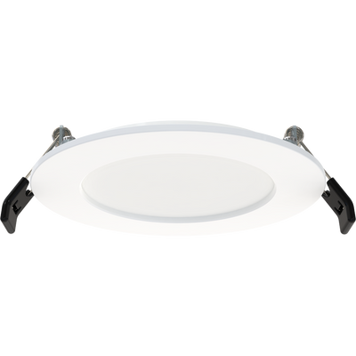 RAB Lighting Wafer34 4 In. Edge-Lit Recessed Downlight, 9W, CRI90, CCT Selectable, TRIAC Dimmable, 12-Pack, WFR34-4/BP