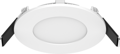 RAB Lighting 8W 3-Inch Edge-Lit Wafer, 3500K, IC Rated, Energy Star, Matte White, WFR3R8835120WS