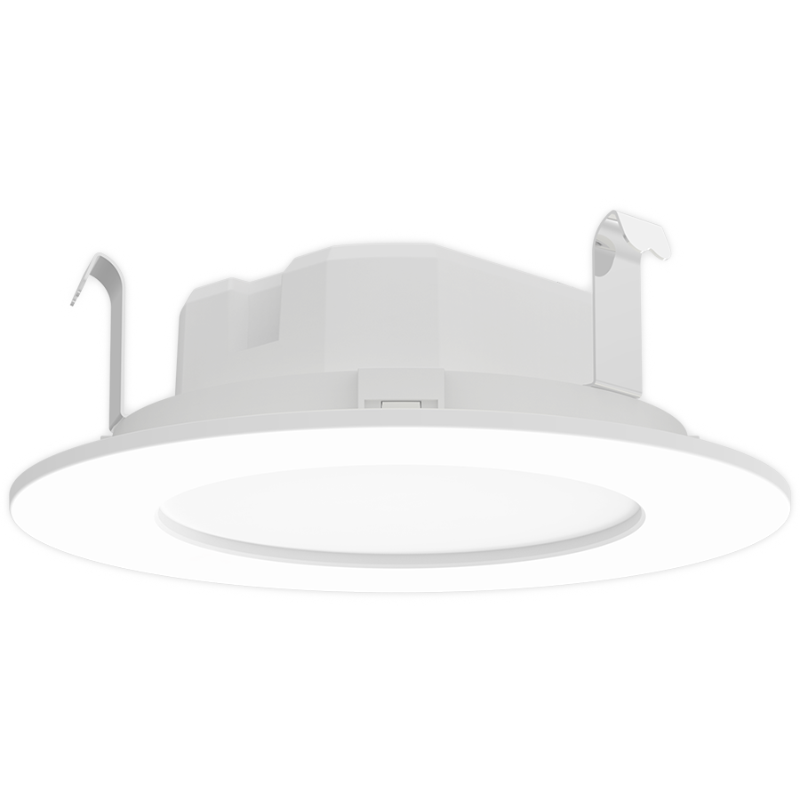 RAB Lighting 4" LED Wafer Retrofit Downlight, Smooth Trim, 6 | 8 | 10W, CCT Selectable, 564 thru 926 Lumens, 120V, WFRETRO4
