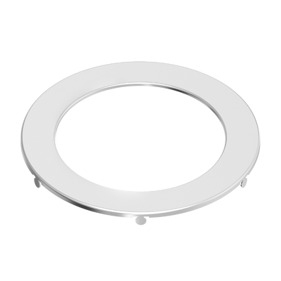 RAB Lighting WAFER 6" Trim Round Smooth, Brushed Nickel, WFRL-TRIM-6R-BNS