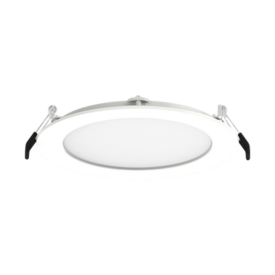 RAB Lighting 13W 6-Inch Edge-Lit Wafer, 3000K, 90 CRI, IC Rated, White, WFRL6R13930120WS