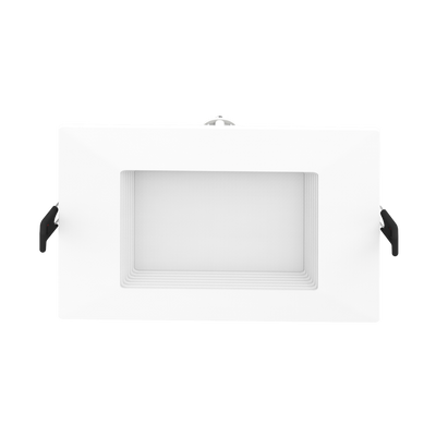 RAB Lighting 6" 14 Watt LED Edge-Lit Wafer Downlight, Square Baffle Trim, CCT Selectable, 120V, WFRL6S139FA120WB