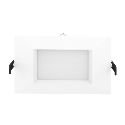 RAB Lighting 6" 14 Watt LED Edge-Lit Wafer Downlight, Square Smooth Trim, CCT Selectable, 120V, WFRL6S139FA120WS