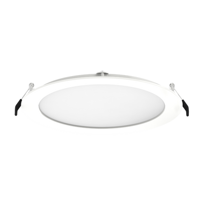 RAB Lighting 8" 23 Watt LED Edge-Lit Wafer Downlight, Smooth Trim, CCT Selectable, 120V, WFRL8R239FA120WS