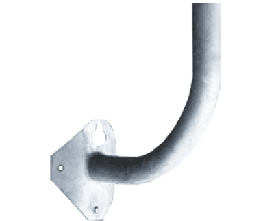 RAB Lighting Curved Slipfitter Bracket, Wood Pole Mount, BWC12