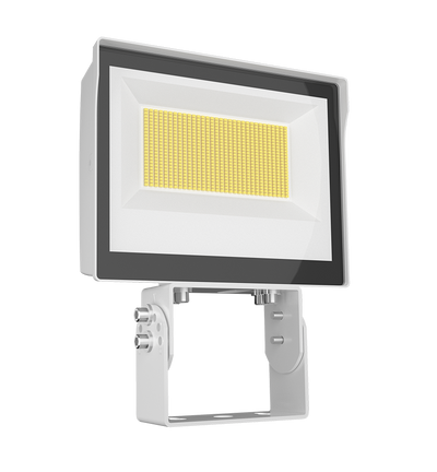 RAB Lighting X17 LED Flood Light, Trunnion Mount, Photocell, CCT Selectable, 6,304 thru 14,129 Lumens, 120-277V, White, X17XFU105TW