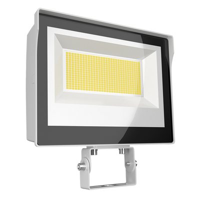 RAB Lighting 80 Watt X17 LED Flood Light, Trunnion Mount, Photocell, CCT Selectable, 11,509 Lumens, 120-277V, White, X17FA80TW