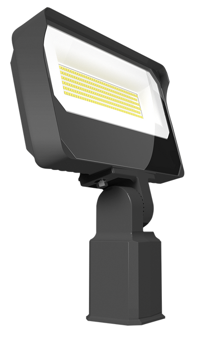 RAB Lighting X34 LED Flood Light, 70 | 80 | 90W, CCT Selectable, 10,313 thru 14,040 Lumens, Slipfitter Mount, Photocell, 120-277V, Bronze, X34L
