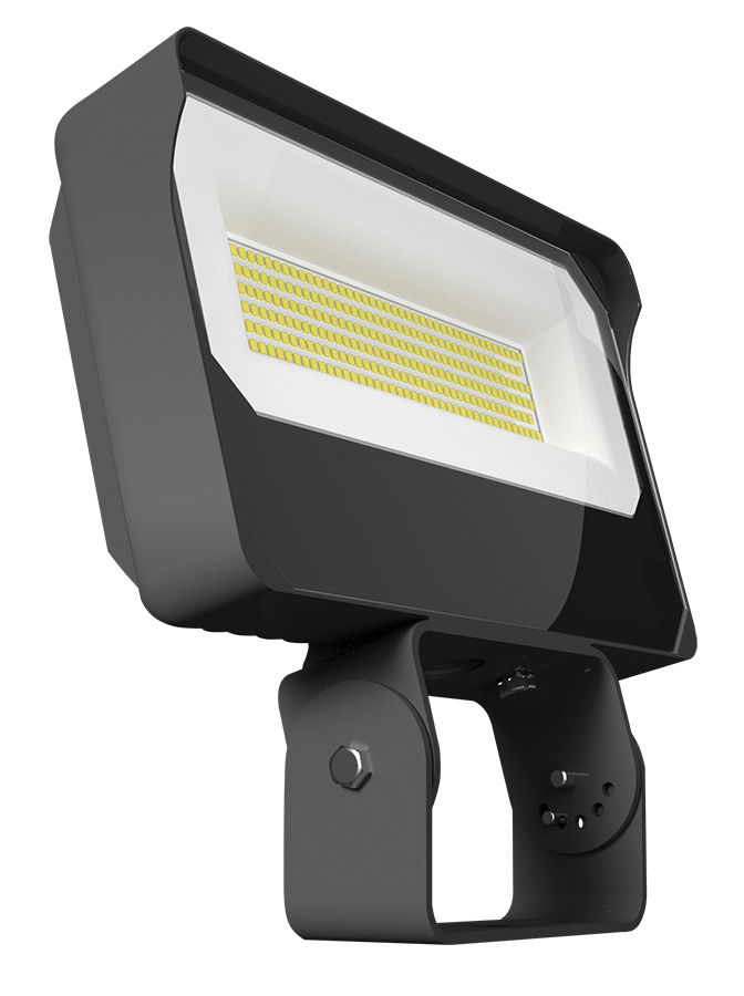 RAB Lighting X34 LED Flood Light, 70 | 80 | 90W, CCT Selectable, 10,313 thru 14,040 Lumens, Trunnion Mount, Photocell, 120-277V, Bronze, X34LT