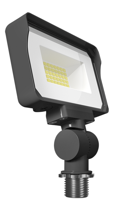 RAB Lighting X34 LED Flood Light, 10 | 13 | 16W, CCT Selectable, 1,468 thru 2,353 Lumens, Knuckle Mount, 120-277V, Bronze, X34XS