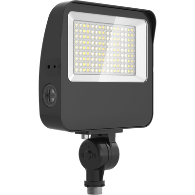 RAB Lighting XL22 Flood Light, 35/30/25/20W, CCT Selectable, Knuckle + Yoke, Photocell, Bronze, XL22-35