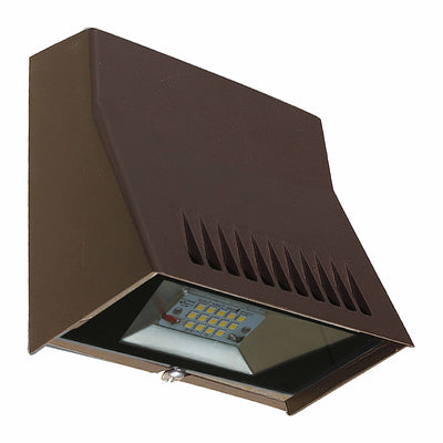 Westgate Mfg Mini Cutoff Wallpack, 12W, 3000K, Dark Bronze, LMW-12W-30K