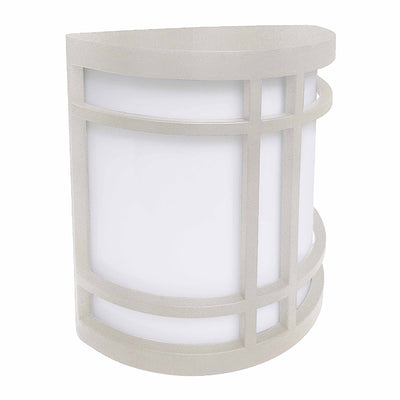 Westgate Mfg Outdoor Decorative Wide Sconce, 12W, CCT Selectable, Silver, LDSW-MCT5-SIL