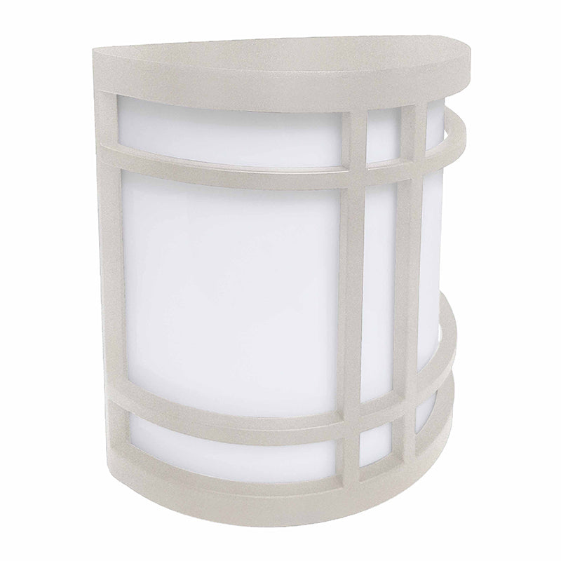 Westgate Mfg Outdoor Decorative Wide Sconce, 12W, CCT Selectable, Silver, LDSW-MCT5-SIL