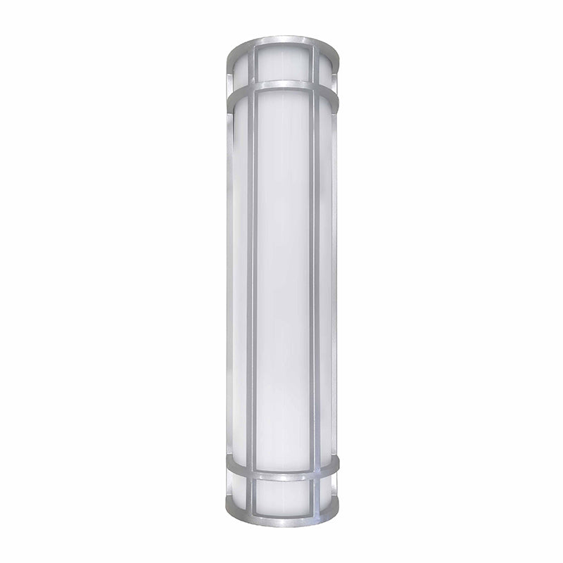 Westgate Mfg LDSXL 24 In. Outdoor Sconce, 25W, CCT Selectable, TRIAC & 0-10V Dimming, Silver, LDSXL-MCT-DD-SIL