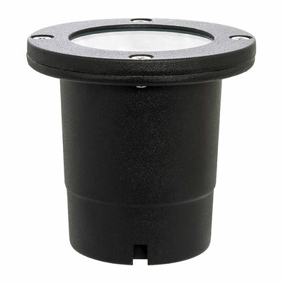 Westgate Mfg Well Light, Cast. Aluminum, G5.3 MR16 12V/50W Max, Flat Temp. Glass, Black, 3 FT Cable WL-105-BK