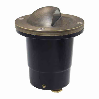 Westgate Mfg Well Light, Brass, Flat Temp. Glass, Bronze, 3 FT Cable, With LED MR16 Bulb WL-157-FGBZ
