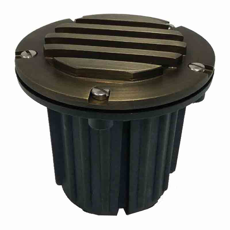 Westgate Mfg Adjustable FG/Brass Louver Well Light Antique, 5W LED MR16 400L 3000K WL-708-FGBZ