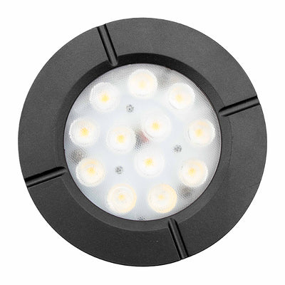 Westgate Mfg LED Well Light Flat, 6W, 3000K, 12V, Black, WLL-105-30K-BK
