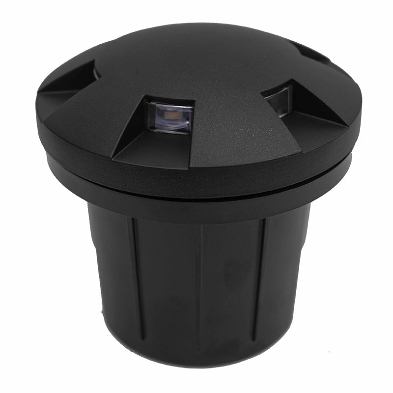 Westgate Mfg LED Well Light Path Spread, 6W, 3000K, 12V, Black, WLL-159-30K-BK