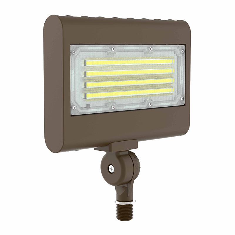 Westgate Mfg LFX-MD Flood Light, 15/20/30/50W, CCT Selectable, 0-10V, Knuckle Mount, Bronze, LFX-MD-15-50W-MCTP-KN