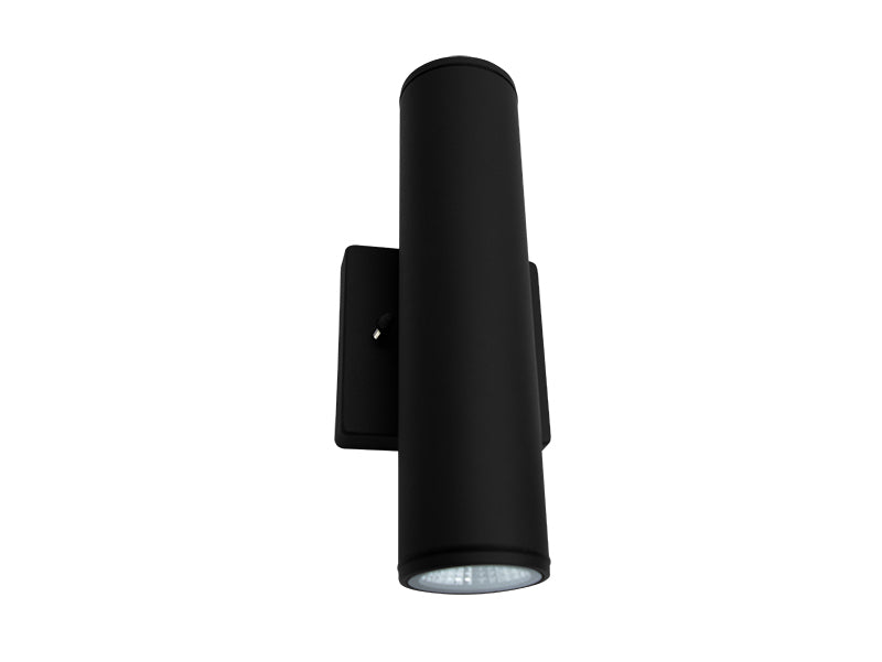Westgate Mfg WMC2 Wall Cylinder Up/Down, 12W, CCT Selectable, TRIAC Dimming, Black, WMC2-UDL-MCT-BK-DT