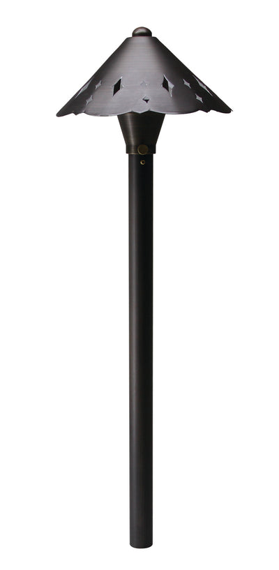 Westgate Mfg Area Light, 12V/50W Max, Solid Brass, MR16, Antique Brass, w/ 3FT Cable LA-118-BZ
