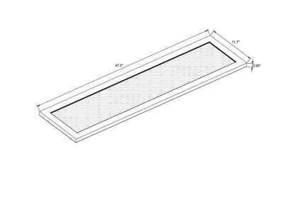 Westgate Mfg Suspended Up/Down Panel Light, 40W, CCT Selectable, 0–10V Dimmable, White, SPL-4FT-40W-MCT-D