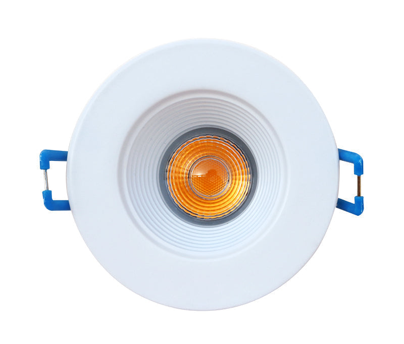 Westgate Mfg RDL2S Round Recessed Baffle, 8W, CCT Selectable, CRI90, TRIAC Dimming, 2 In., White, RDL2S-BF-MCT-WH