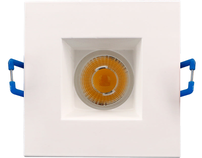 Westgate Mfg SDL2S 2 In. Square Recessed Baffle, 8W, 2700K, CRI90, TRIAC Dimmable, White, SDL2S-BF-27K-WH