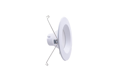 Westgate Mfg 6 In. Smooth Composite Recessed Trim, 10/13/17W, CCT Selectable, CRI90, TRIAC Dimmable, White, RDPS6-MCTP