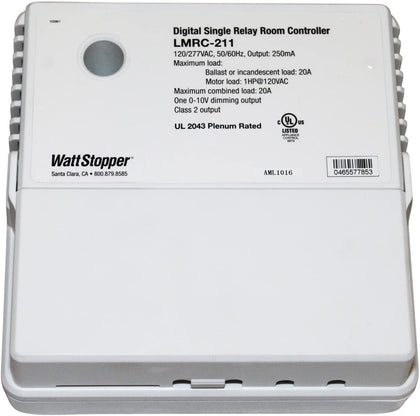 Wattstopper DLM Room Controller, 1 Relay, 0-10V Dimming, LMRC-211