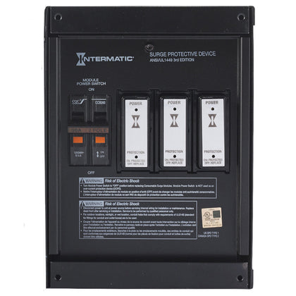 Surge Protective Device, 6-Mode, 120/240 VAC 1Ph, Type 1 or Type 2, Indoor Metal IG2240-IMSK