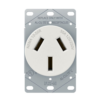 EATON AH32W-F Recp 50A 125/250V 3P3W Str ShortStrap BR