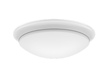 Westgate Mfg Dome Flush Mount Ceiling Light, 20W, CCT Selectable, 120V, TRIAC Dimmer, 11 In., White, FMD-11-MCT5-WH