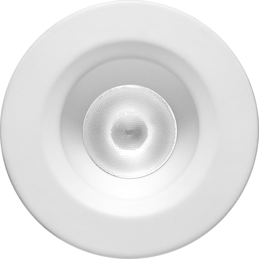 Elco Lighting Oak 1 In. Round Recessed Downlight, 6.1W, 2700K, 12V AC, 38° Beam, White, E1L02WF27W