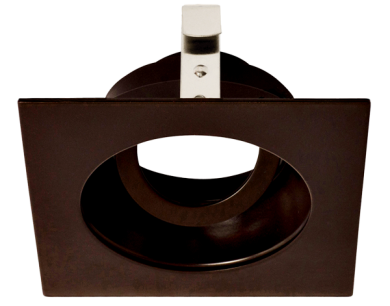 Elco Lighting Pex 3" Square Adjustable Reflector, 358° Rotation, All Bronze, ELK3329BZ