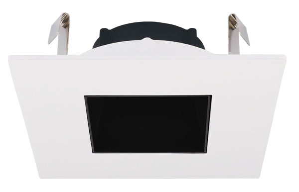 Elco Lighting Pex 3" Square Reflector for Koto System, Black with White Trim, ELK3341B