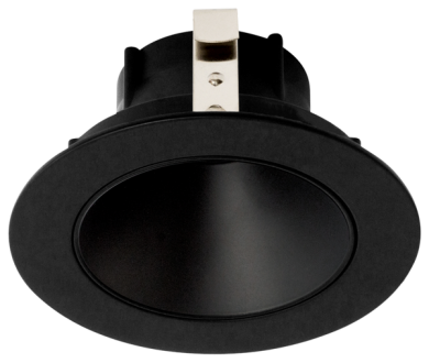 Elco Lighting Pex 3" Round Deep Reflector for Koto System, All Black, ELK3618BB