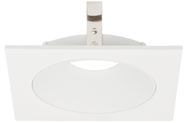 Elco Lighting Pex 4" Square Shallow Reflector, Koto LED Module, Wet Location, White, ELK4216W