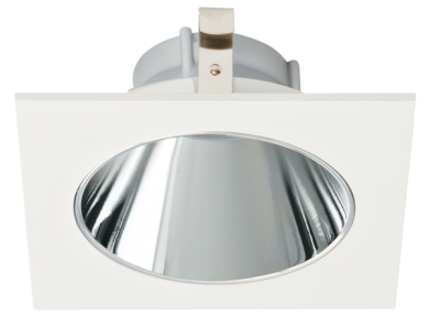 Elco Lighting Pex 4" Square Deep Reflector, Koto LED Module, Wet Location, White, ELK4218C