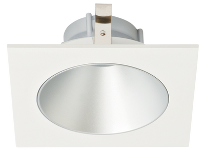 Elco Lighting Pex 4" Square Deep Reflector, Koto LED Module, Wet Location, Haze with White Trim, ELK4218H