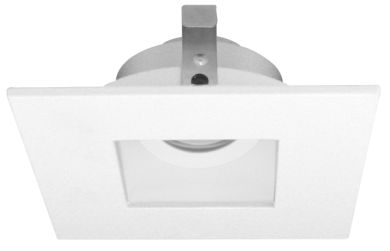 Elco Lighting Pex 4" Square Pinhole Reflector for Koto System, All White, ELK4227W