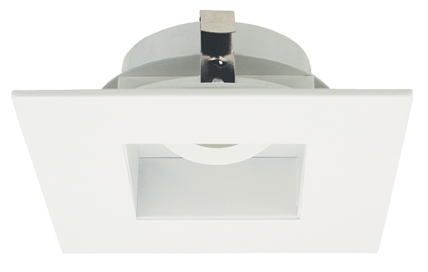 Elco Lighting Pex 4" Square Adjustable Reflector for Koto System, All White, ELK4282W