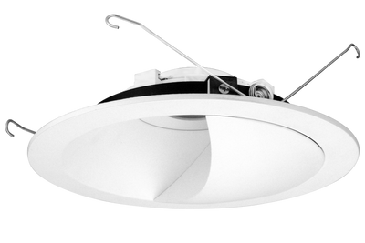 Elco Lighting Unique Round Wall Wash Trim for Koto Module, 6 In., White, ELK6715W
