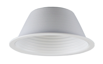 Elco Lighting 2 In. LED Elm Round Baffle, All White, ERT214W