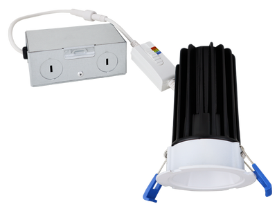 Elco Lighting 2" High Lumen LED Downlight, 12W, CCT Selectable, CRI90, 38°, Triac/ELV, ERT2HL10CT5