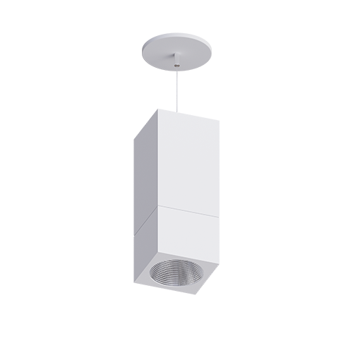 Elite Lighting FPS1-LED 5 In. Round Pendant Cylinder, CRI90, CCT Selectable, 0-10V Dimming, Architectural White, FPS1-LED-1200L